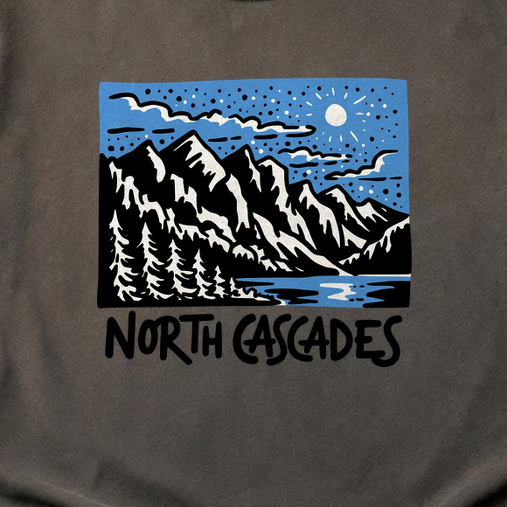 North Cascades at Night Cotton T-Shirt