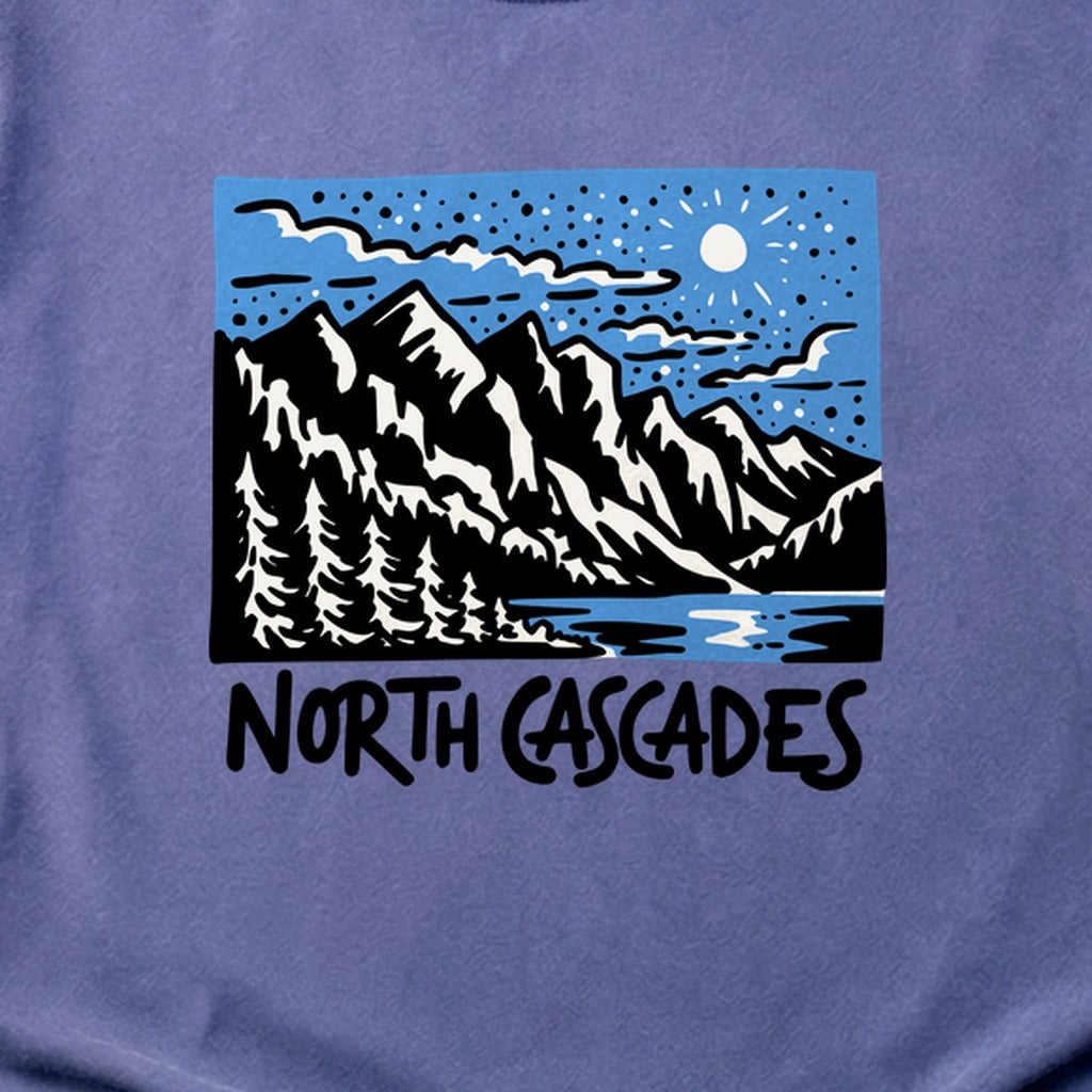 North Cascades at Night Cotton T-Shirt
