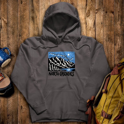 North Cascades at Night Hoodie