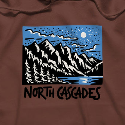 North Cascades at Night Hoodie