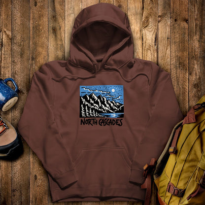 North Cascades at Night Hoodie