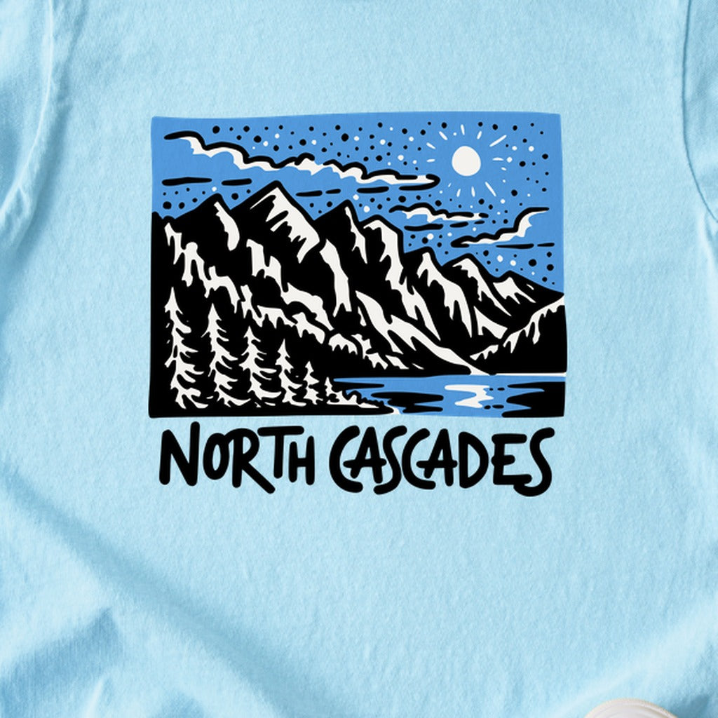 North Cascades at Night Kids Cotton T-Shirt