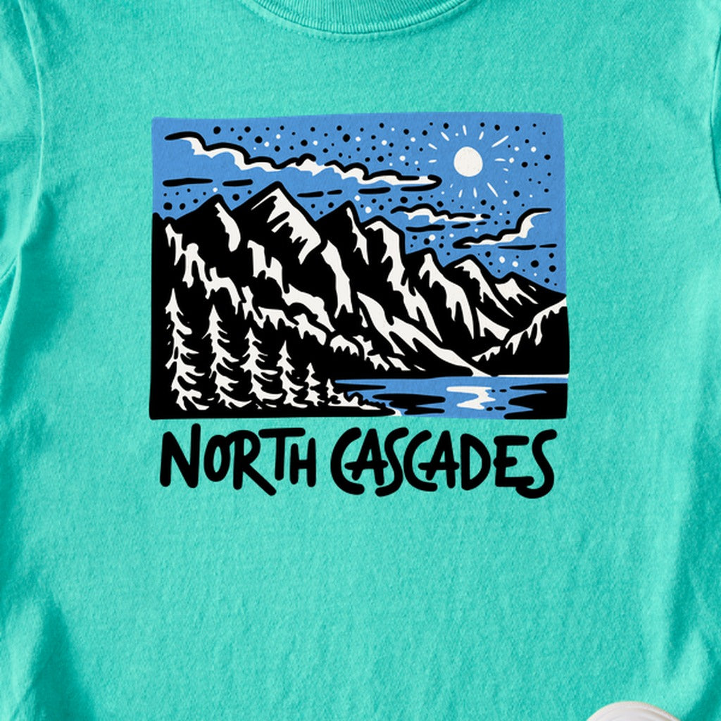 North Cascades at Night Kids Cotton T-Shirt