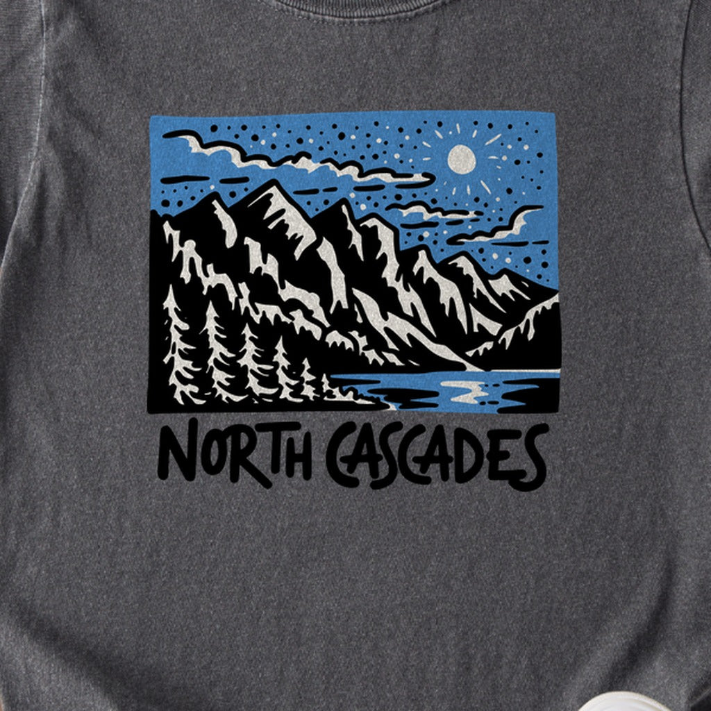 North Cascades at Night Kids Cotton T-Shirt