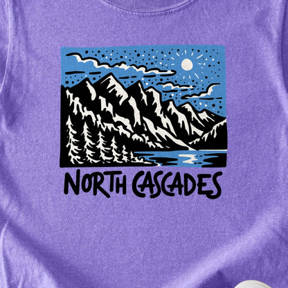 North Cascades at Night Kids Cotton T-Shirt