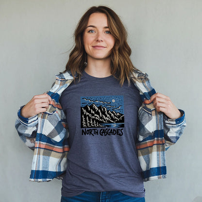 North Cascades at Night T-Shirt