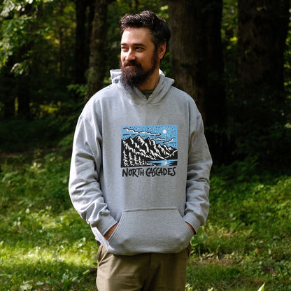 North Cascades at Night Hoodie