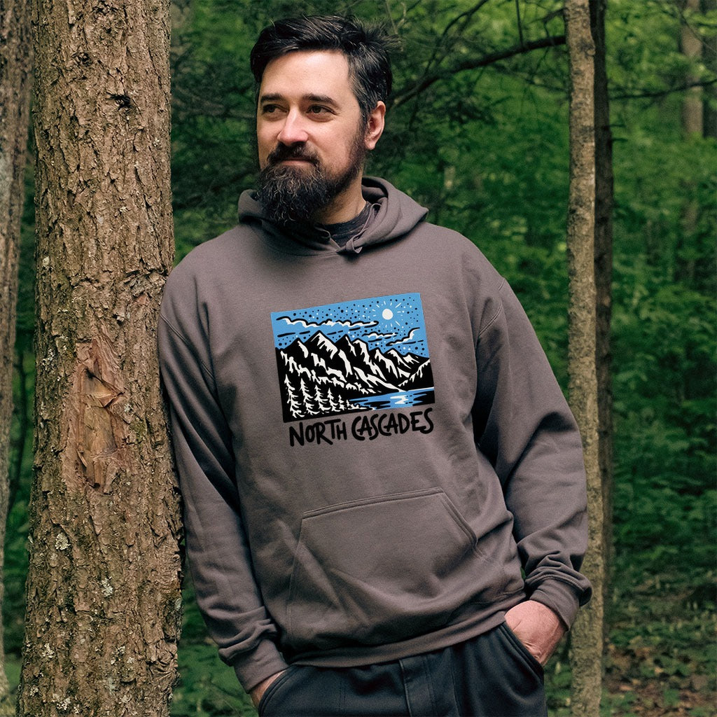 North Cascades at Night Hoodie