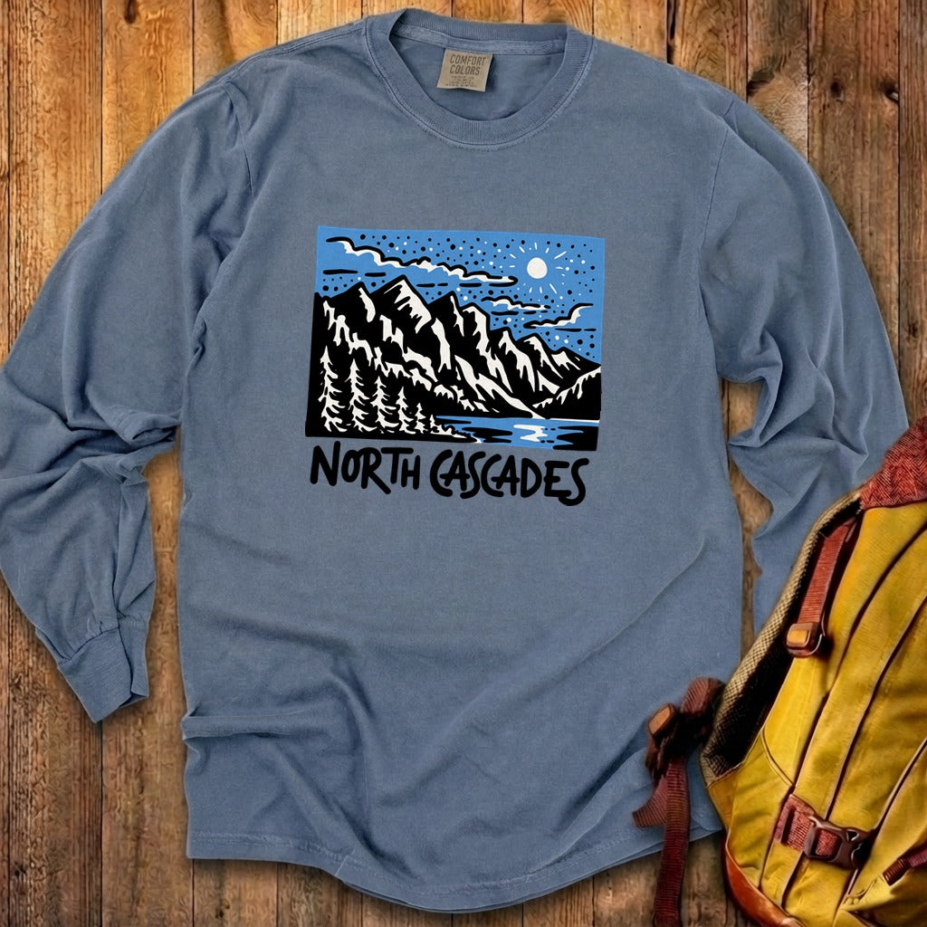 North Cascades at Night Premium Long Sleeve