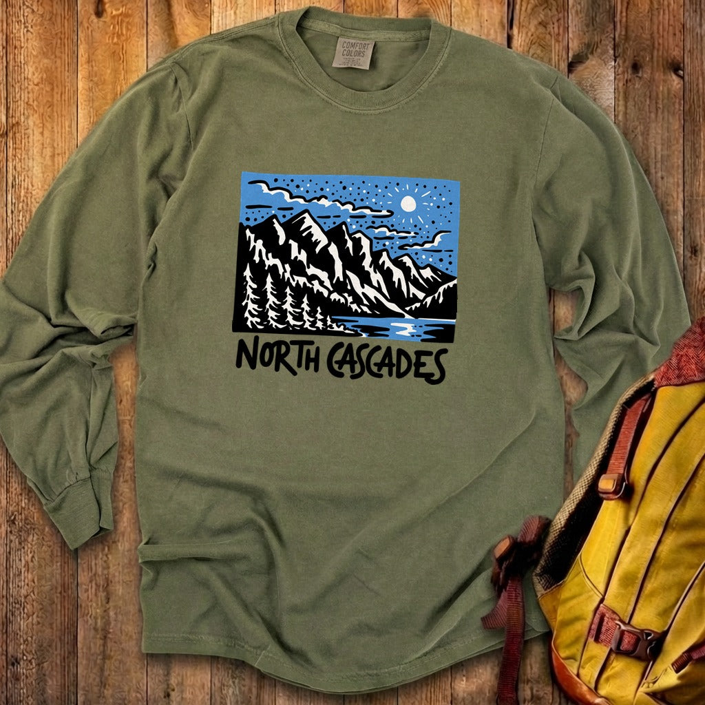 North Cascades at Night Premium Long Sleeve