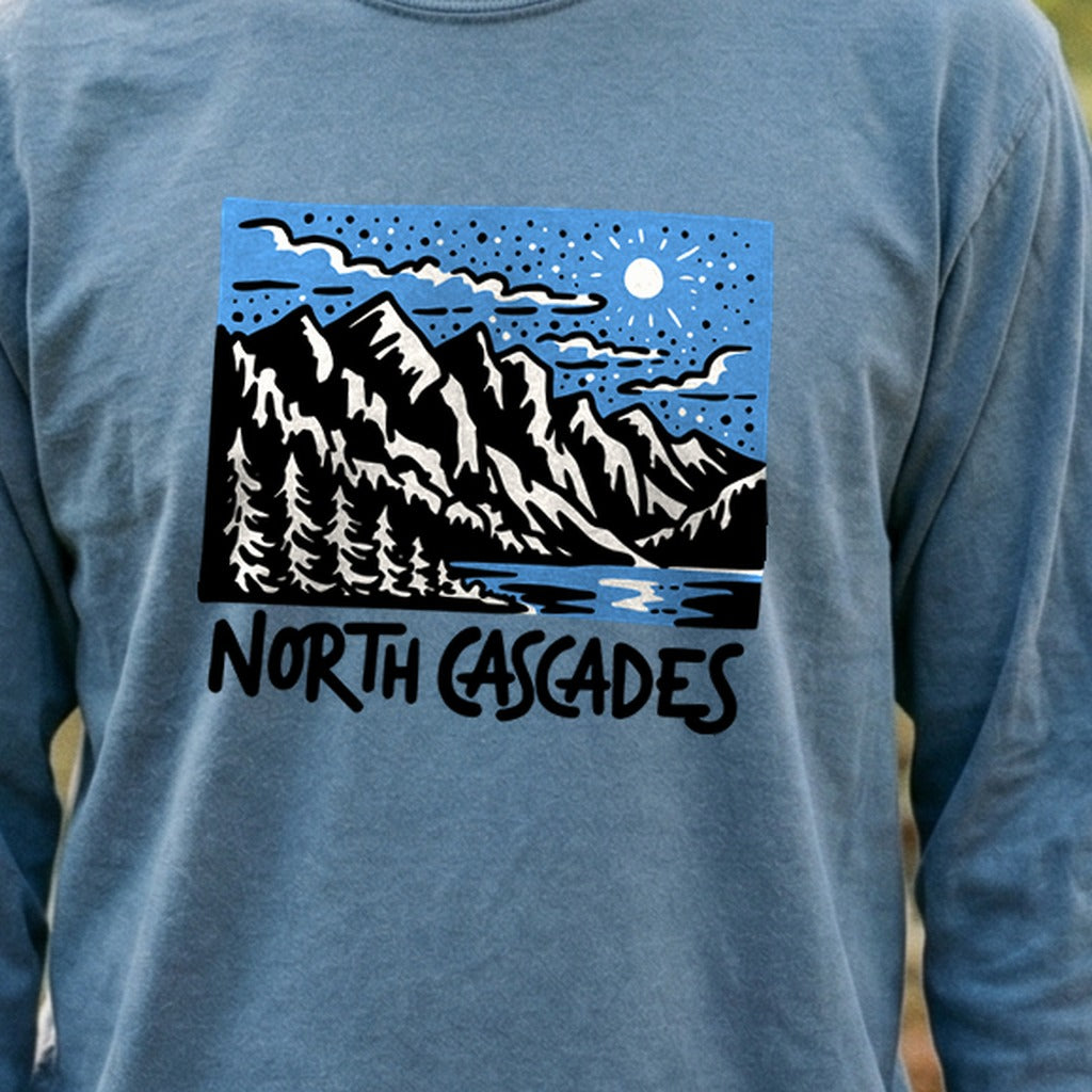 North Cascades at Night Premium Long Sleeve