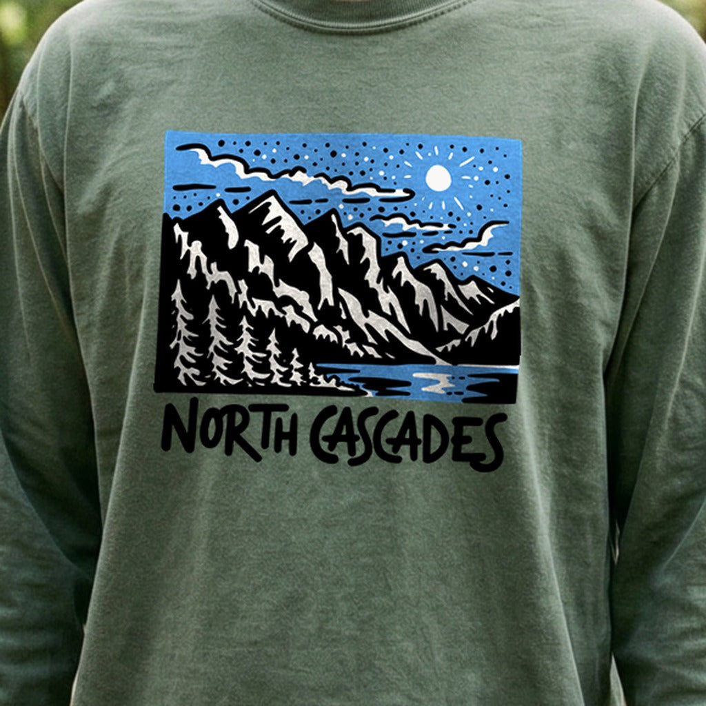 North Cascades at Night Premium Long Sleeve