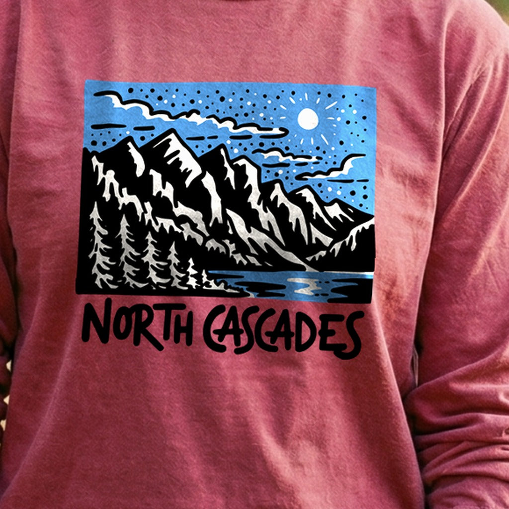 North Cascades at Night Premium Long Sleeve