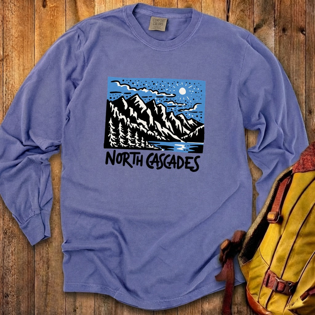 North Cascades at Night Premium Long Sleeve