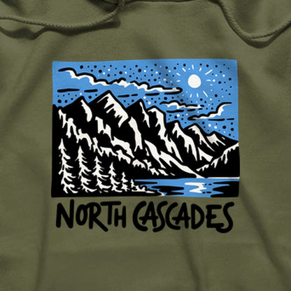 North Cascades at Night Hoodie