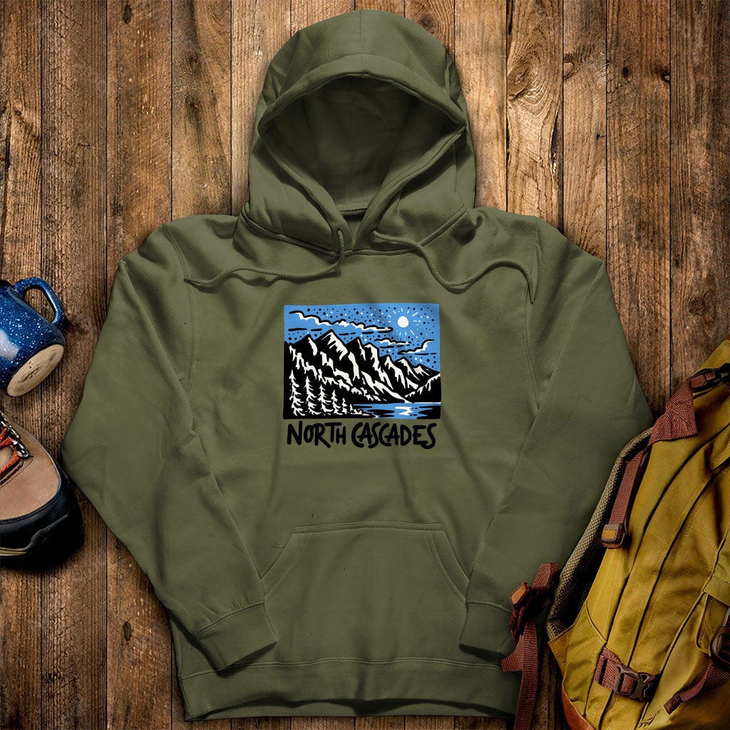 North Cascades at Night Hoodie
