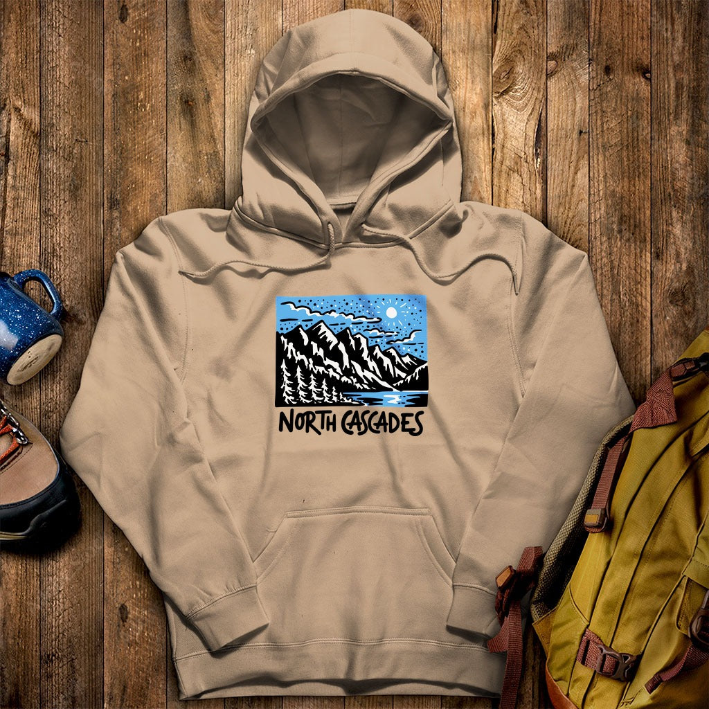 North Cascades at Night Hoodie
