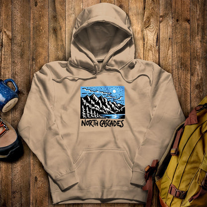 North Cascades at Night Hoodie