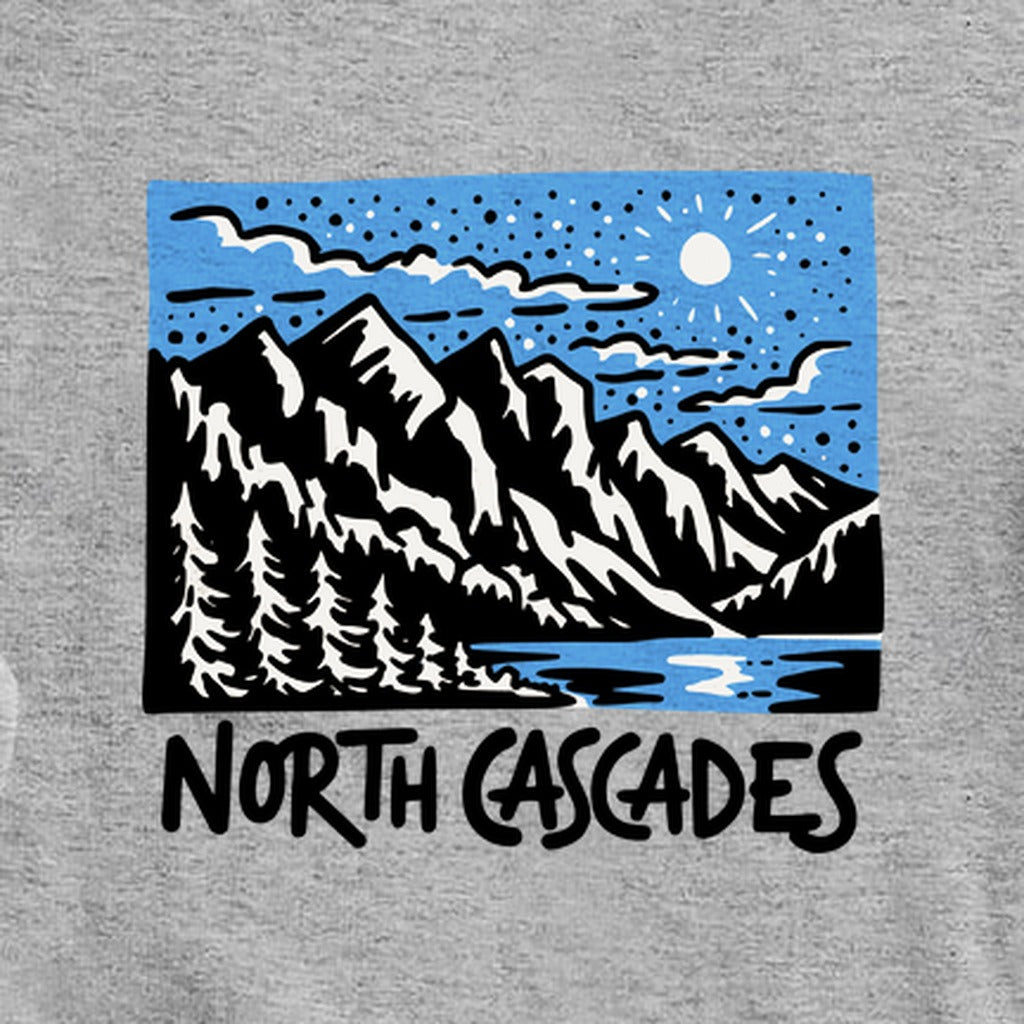 North Cascades at Night Crewneck Sweatshirt