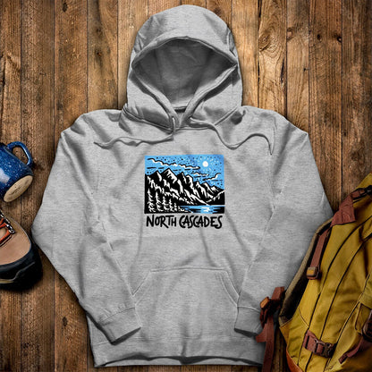 North Cascades at Night Hoodie