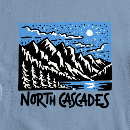 North Cascades at Night Crewneck Sweatshirt