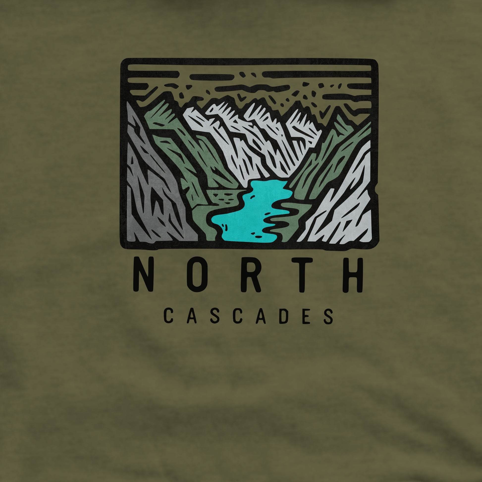 North Cascades National Park Crewneck Sweatshirt Adventure and Outdoors Themed Sweatshirt
