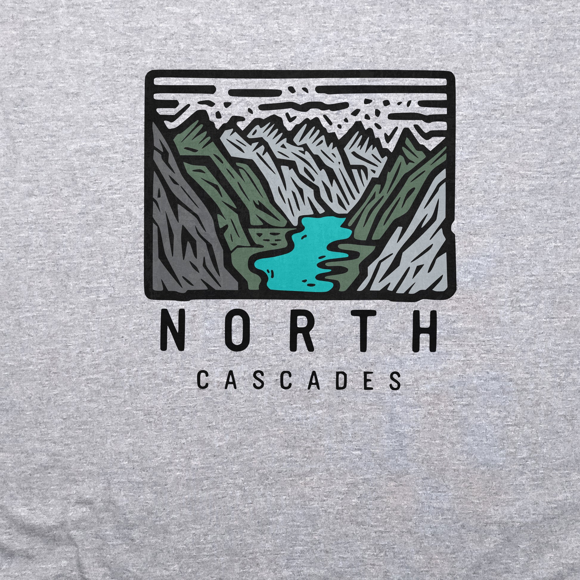 North Cascades National Park Crewneck Sweatshirt Adventure and Outdoors Themed Sweatshirt