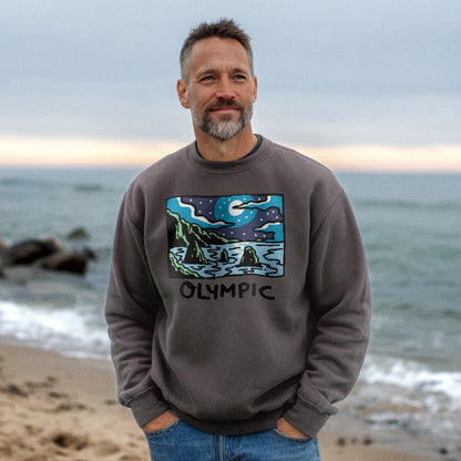 Olympic at Night Crewneck Sweatshirt