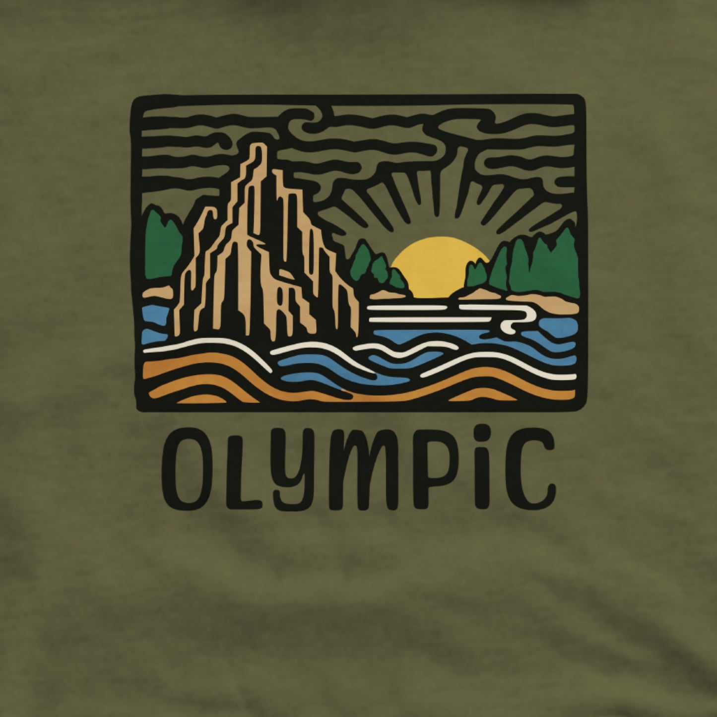 Olympic National Park Hoodie Adventure and Outdoors Themed Hoodie