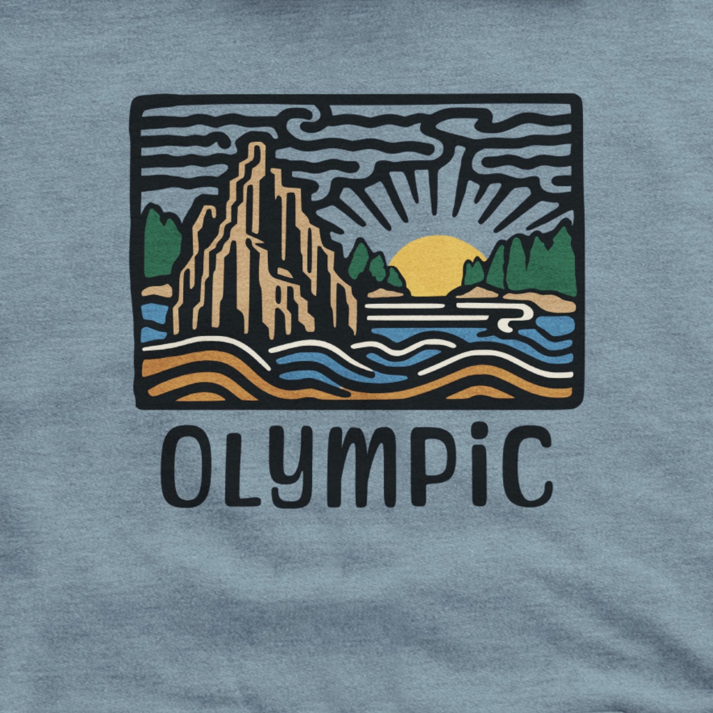 Olympic National Park Hoodie Adventure and Outdoors Themed Hoodie