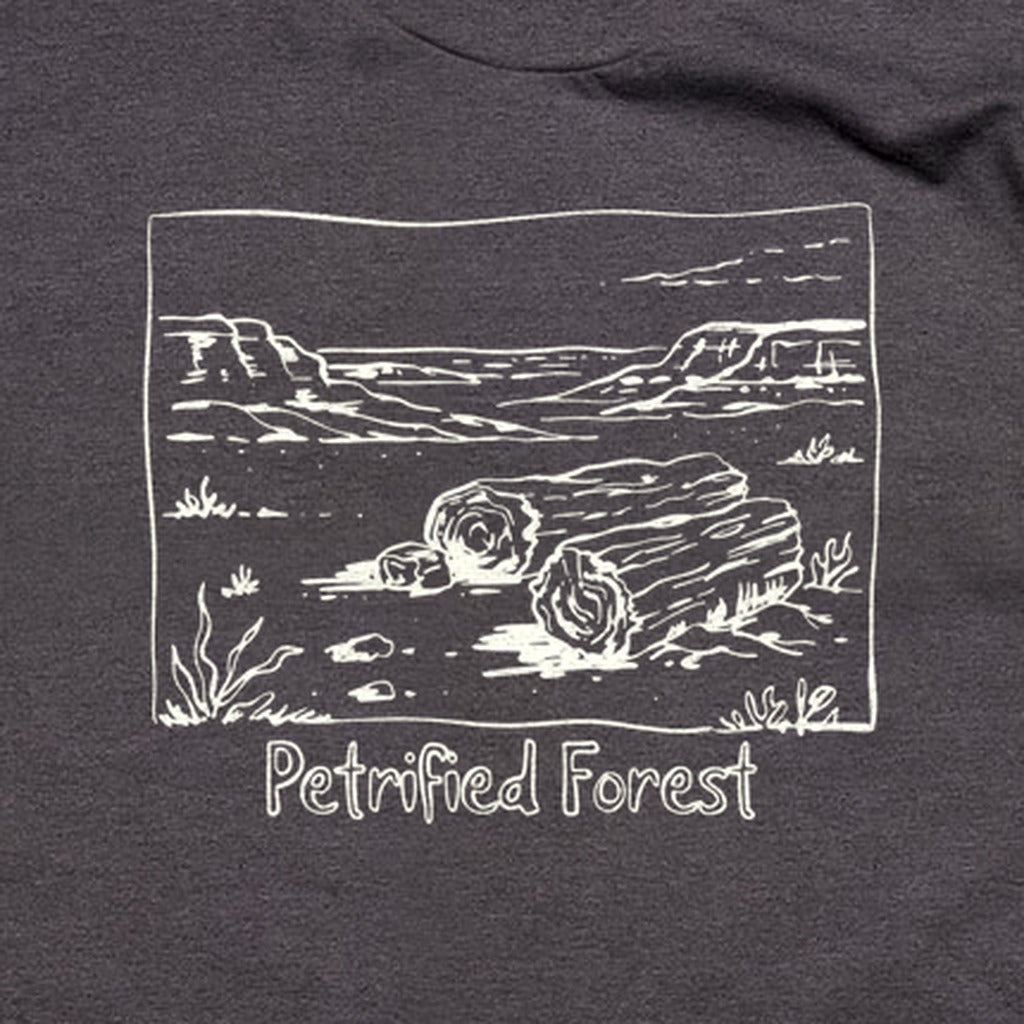 Petrified Forest Line Drawing T-Shirt