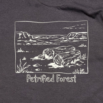 Petrified Forest Line Drawing T-Shirt
