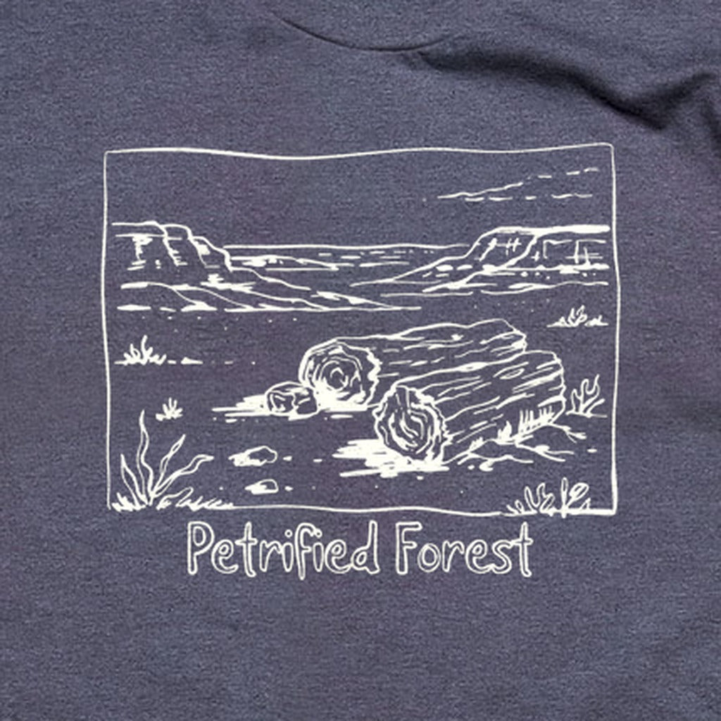 Petrified Forest Line Drawing T-Shirt