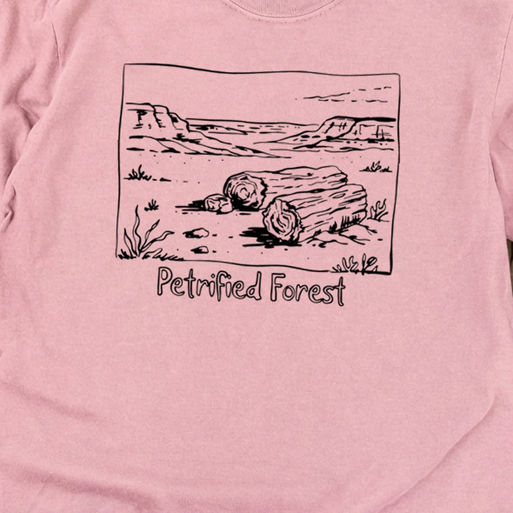 Petrified Forest Line Drawing Premium Long Sleeve