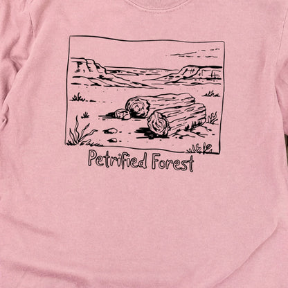 Petrified Forest Line Drawing Premium Long Sleeve