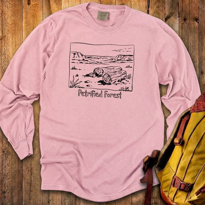 Petrified Forest Line Drawing Premium Long Sleeve