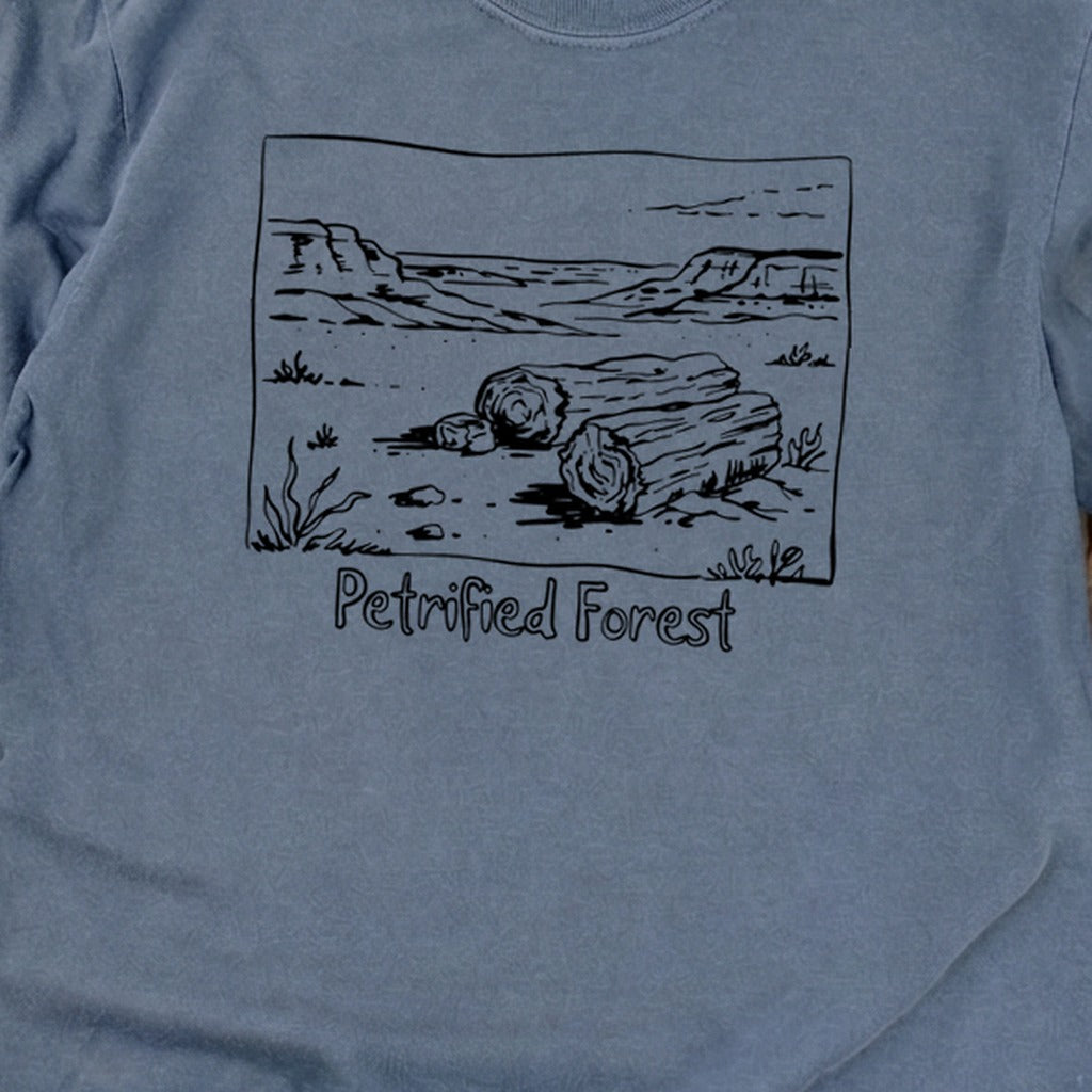Petrified Forest Line Drawing Premium Long Sleeve