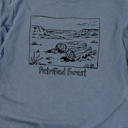 Petrified Forest Line Drawing Premium Long Sleeve
