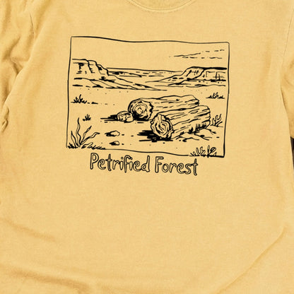 Petrified Forest Line Drawing Premium Long Sleeve