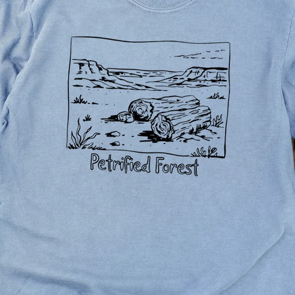 Petrified Forest Line Drawing Premium Long Sleeve