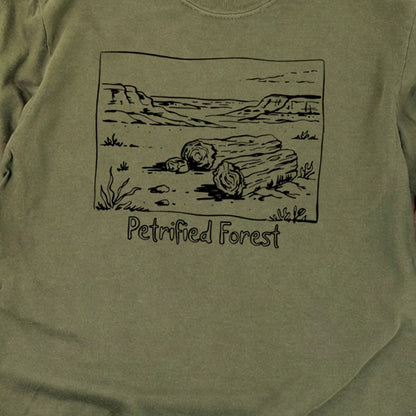 Petrified Forest Line Drawing Premium Long Sleeve
