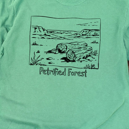 Petrified Forest Line Drawing Premium Long Sleeve