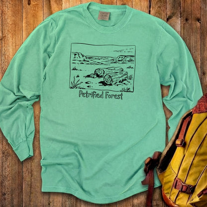 Petrified Forest Line Drawing Premium Long Sleeve