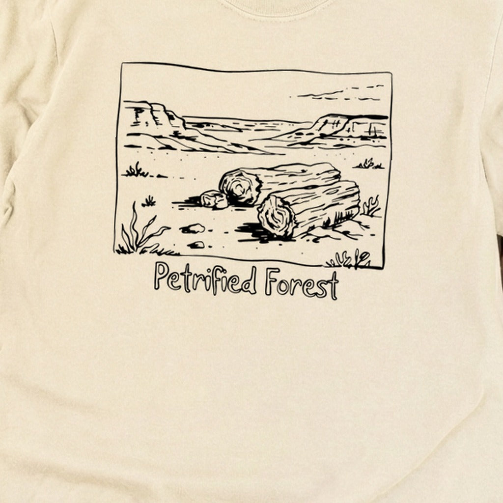 Petrified Forest Line Drawing Premium Long Sleeve