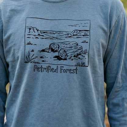 Petrified Forest Line Drawing Premium Long Sleeve