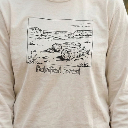 Petrified Forest Line Drawing Premium Long Sleeve