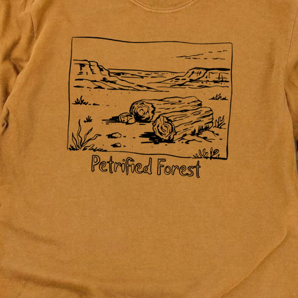Petrified Forest Line Drawing Premium Long Sleeve