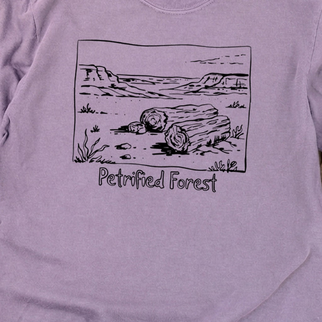 Petrified Forest Line Drawing Premium Long Sleeve