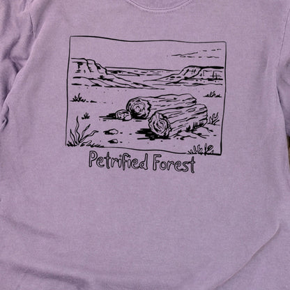 Petrified Forest Line Drawing Premium Long Sleeve