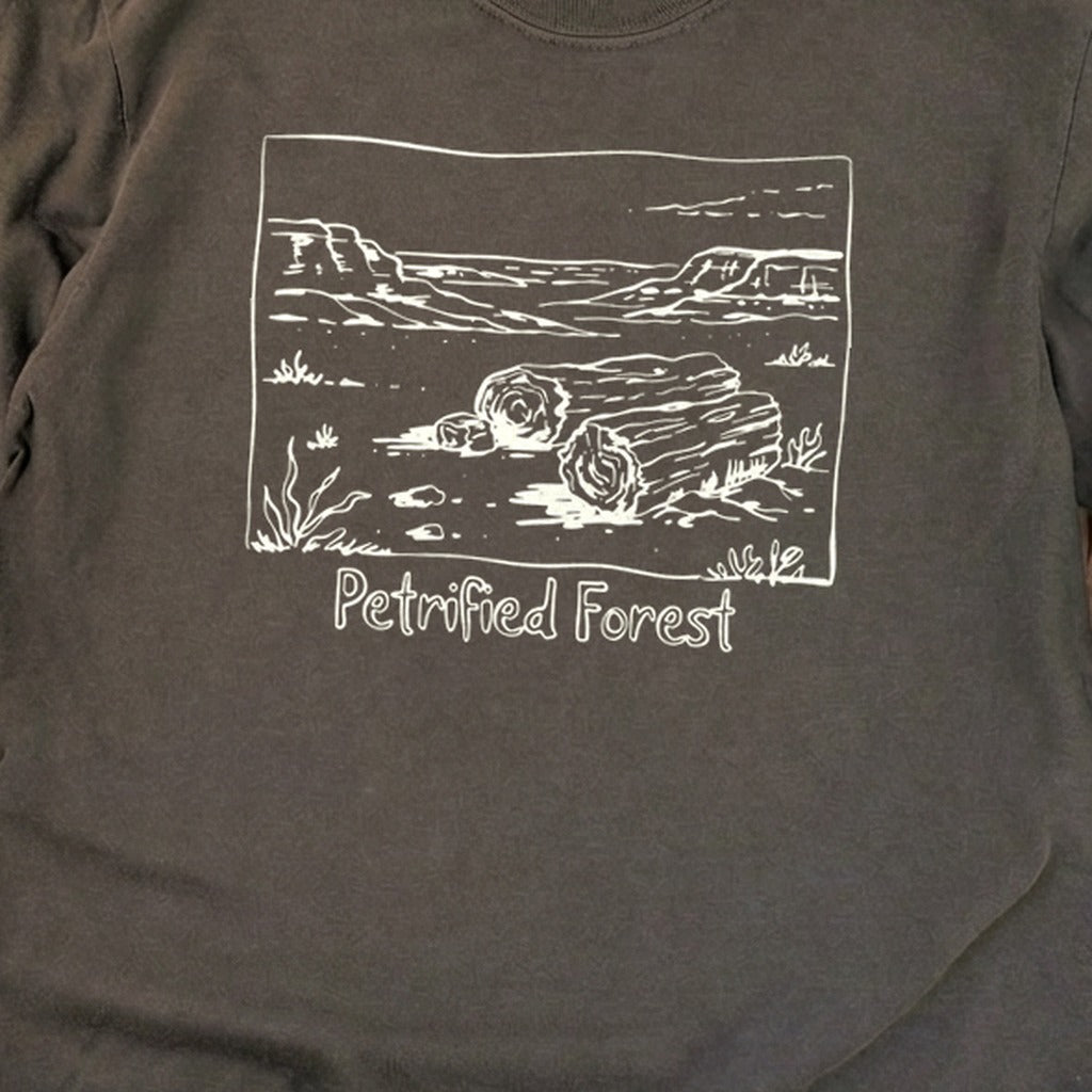 Petrified Forest Line Drawing Premium Long Sleeve